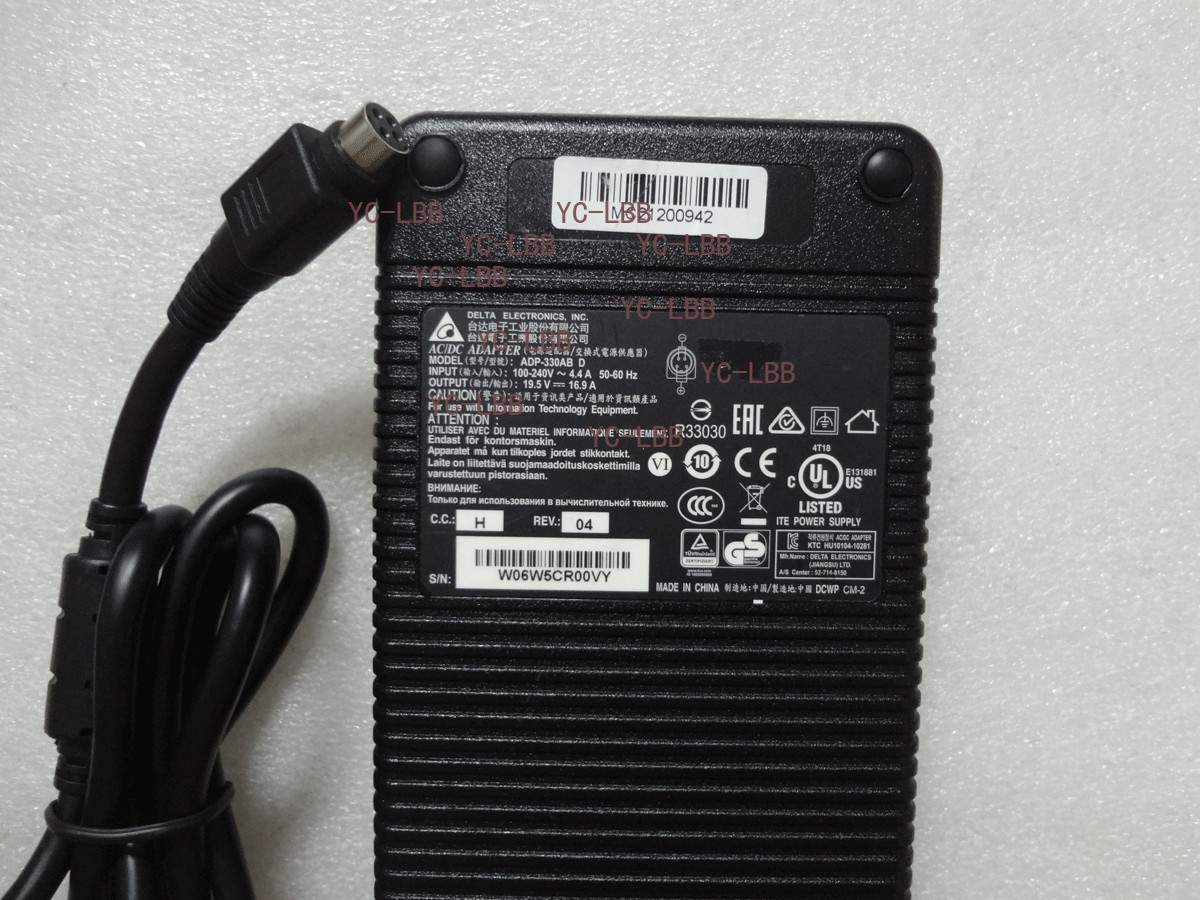 For Clevo P870TM1-G ADP-330AB D 330w Delta 19.5V 16.9A Charger 100%Original NEW