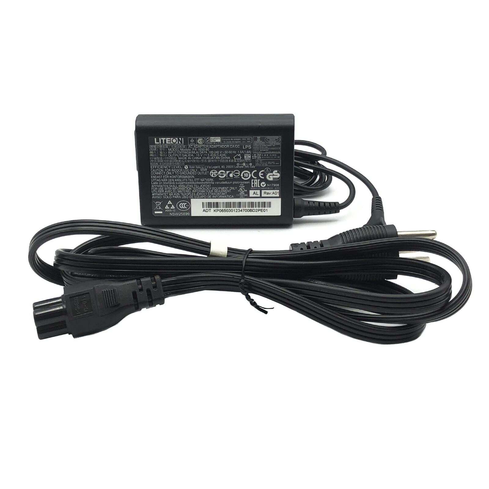 Original Liteon Power Adapter Charger 65W for Acer Aspire S5-391 S7-191 Laptop