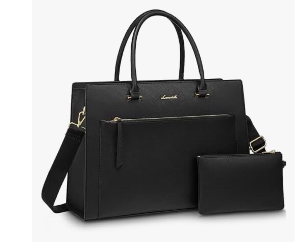 LOVEVOOK Laptop & Clinch Bag In Black  15.6 ‘ Computer Case