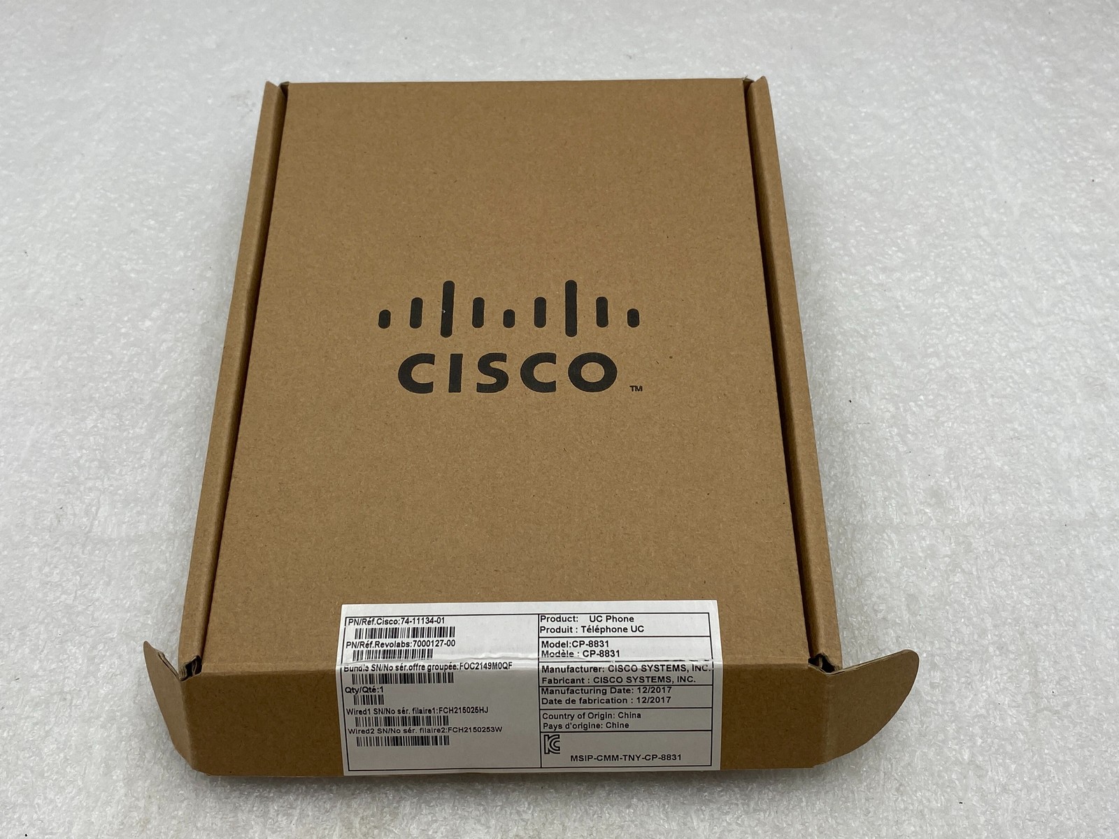 Cisco CP-8831 Wired Microphone Kit CP-MIC-WIRED-S 74-11134-01 FREE S/H