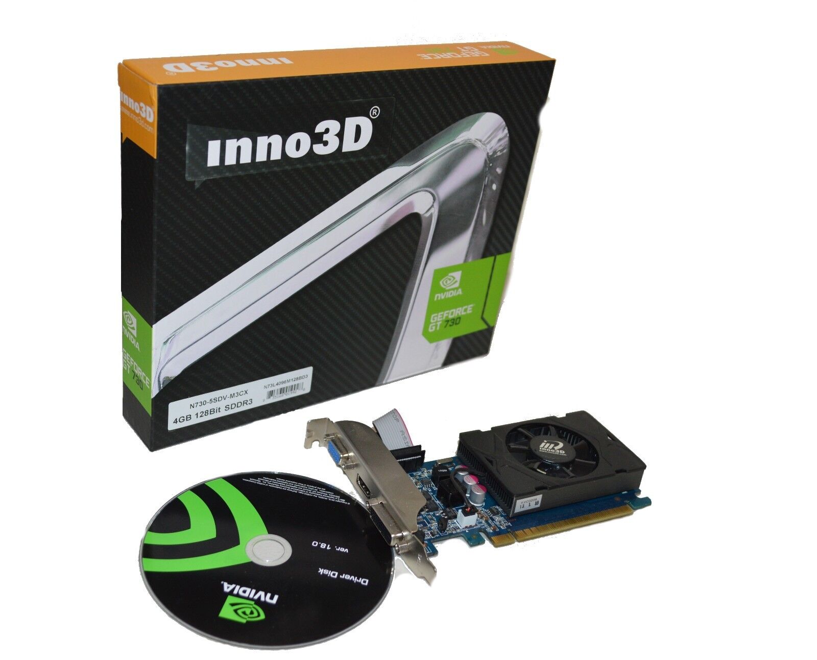 INNO3D NVIDIA Geforce GT 730 2GB PCI Express 2.0  x16 Video Graphics Card HMDI