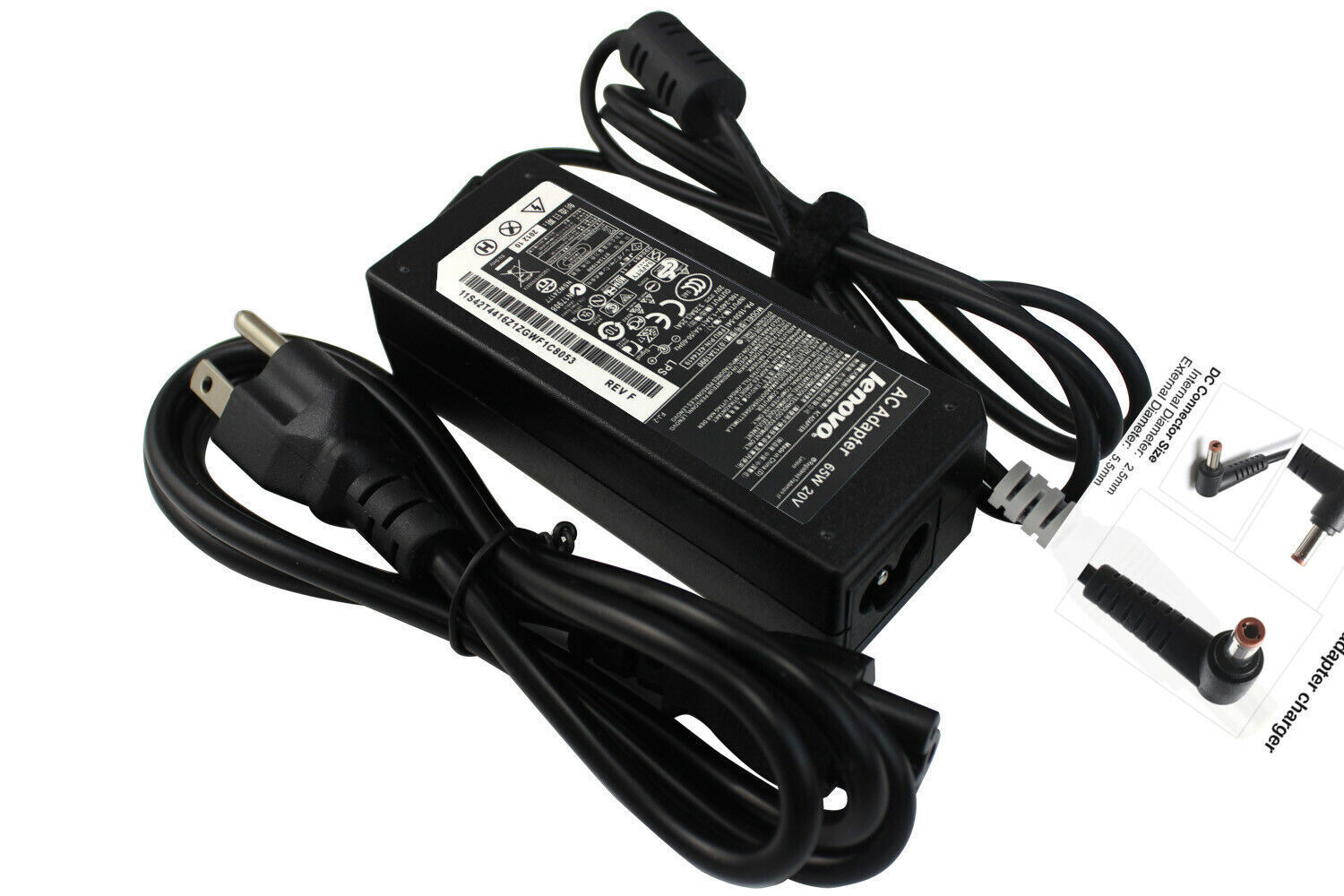 OEM 20V 3.25A 65W AC Adapter Charger Power Supply For Lenovo IdeaPad 5.5*2.5mm