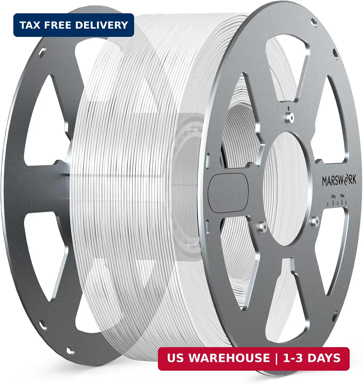Aluminum Reusable Spool for Refill Filament, All-Metal Design with Smooth Precis