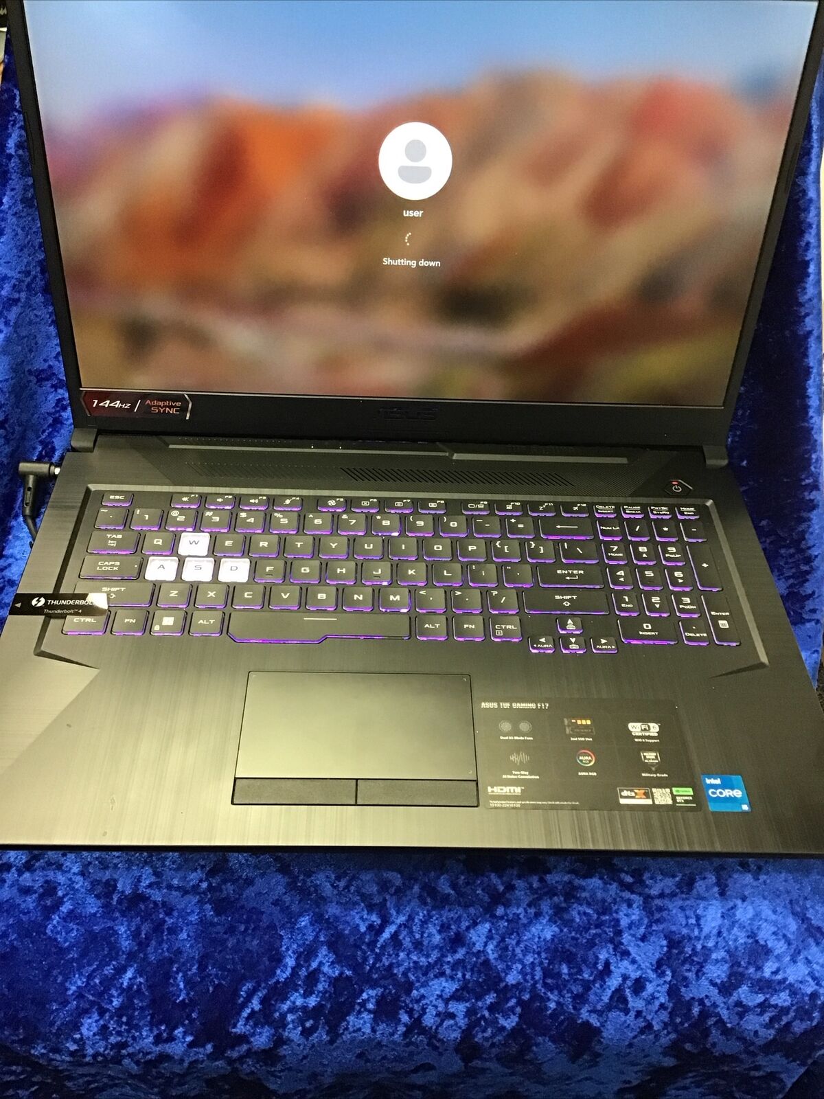 ASUS TUF Gaming F17 Laptop 144Hz HD IPS i7-11800H 16GB 1TB SSD TUF706HM RTX 3060