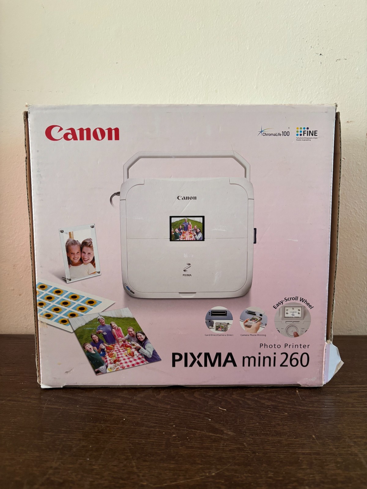 OPEN BOX 2006 Canon Pixma Mini 260 Photo Printer Windows Vista Compatible