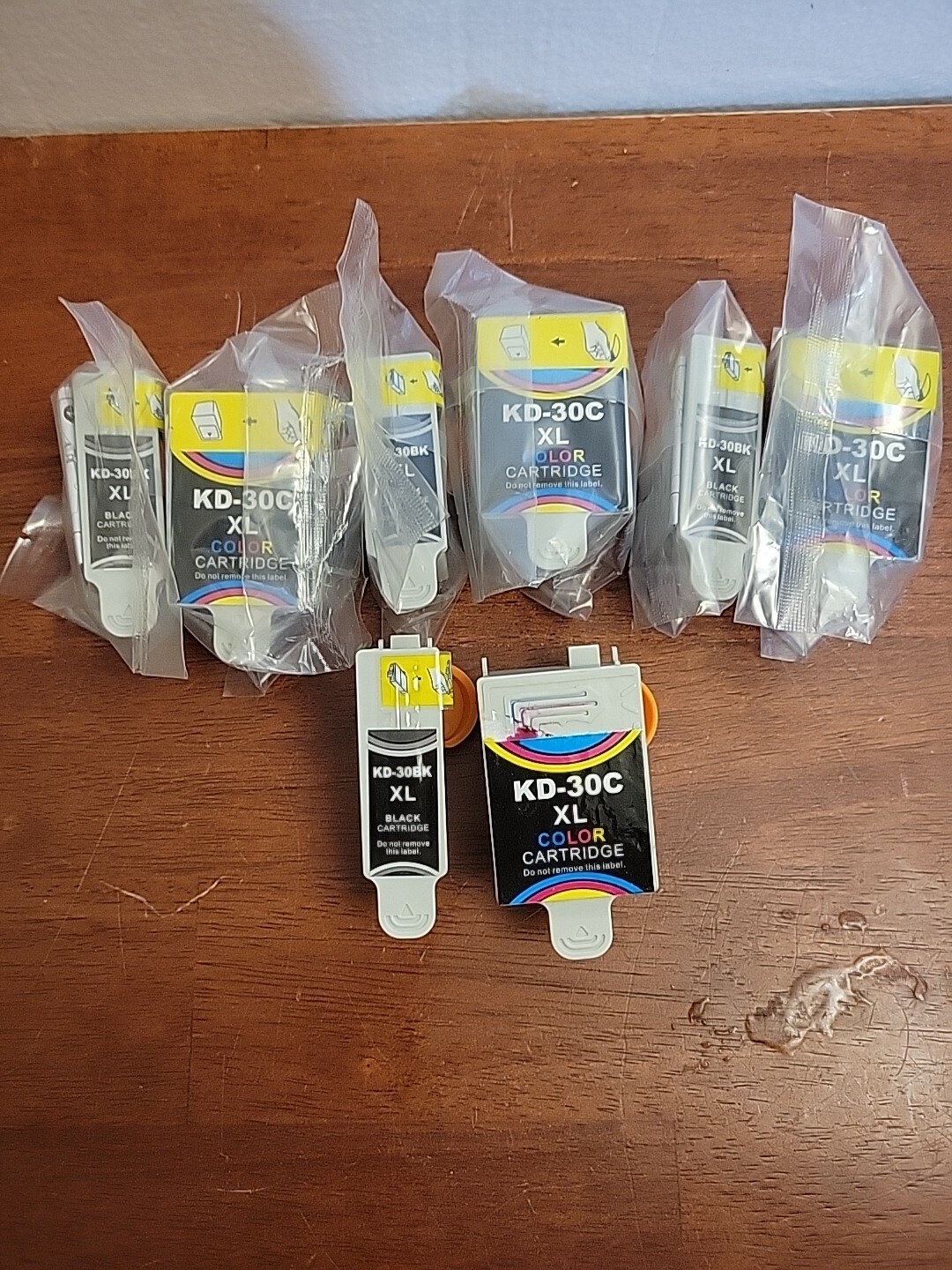 Kodak Ink Cartridges KD-30 XL Color & KD-30BK  4 Sets New Sealed Replacement