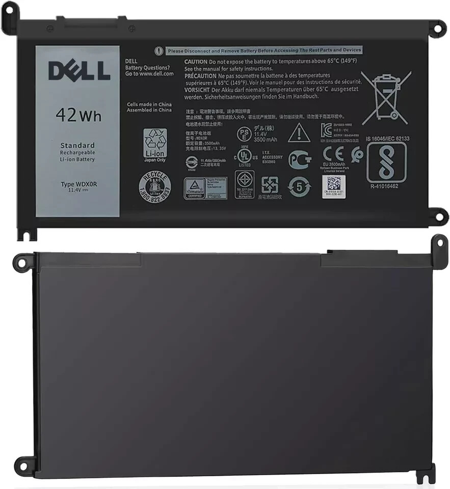 Genuine NEW OEM 42WH WDX0R WDXOR Battery For Dell Inspiron 15 5567 5568 13 5368