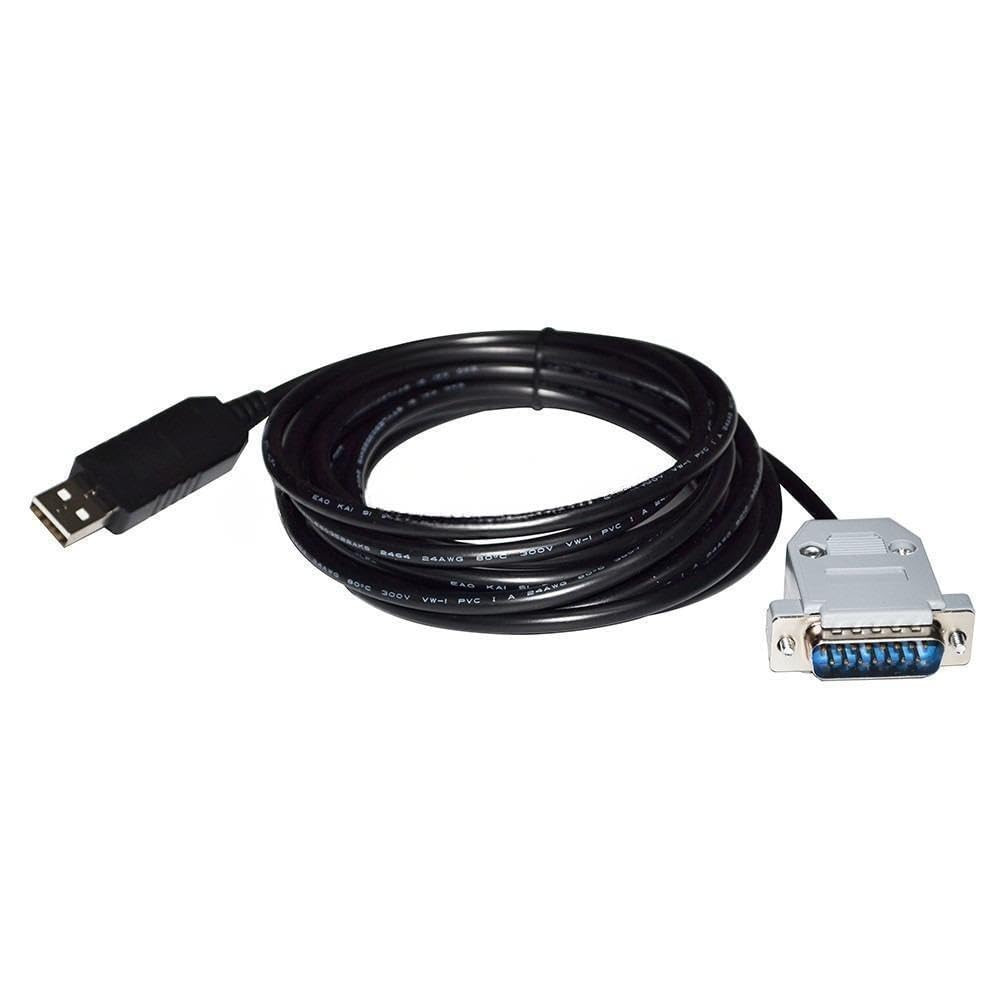 FT232RL Chip USB Male to DB15 Dual 15-Pin Male Connector RS232 Serial Communicat