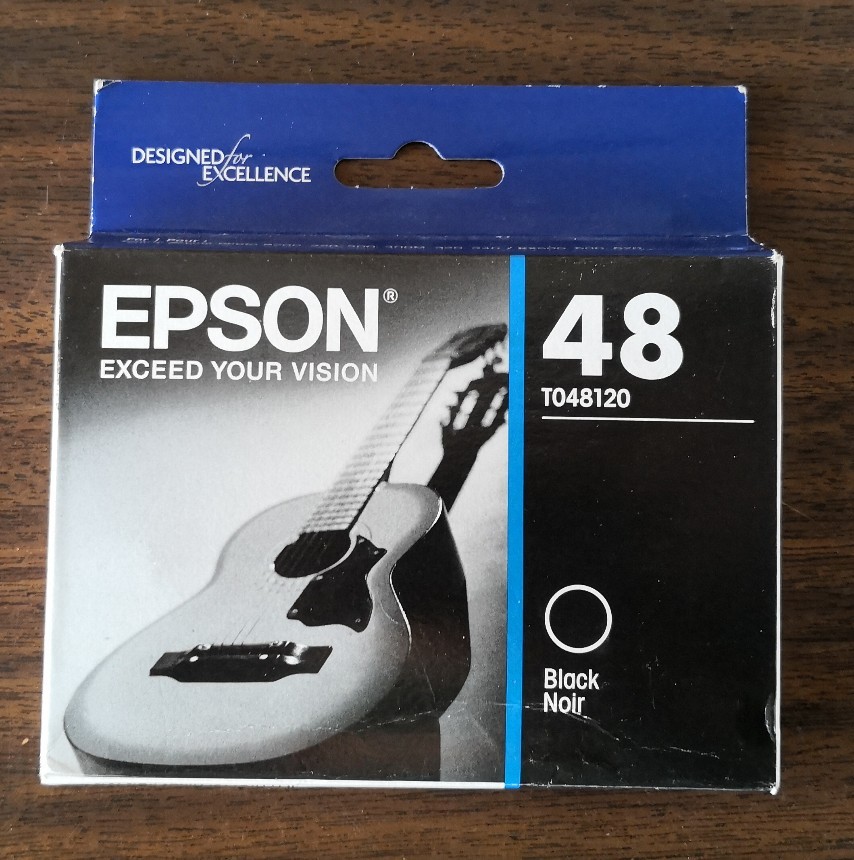 2021 NIB Genuine Epson 48 Black ink T0481 T048120 for R200 300 320 RX500 600 620