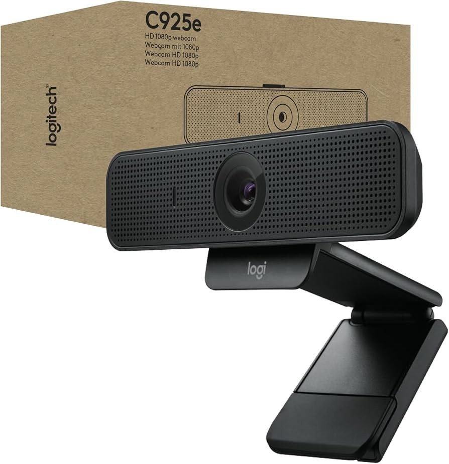 Logitech C925e Webcam USB HD Video Built-In Stereo Mic V-U0030-O 860-000508