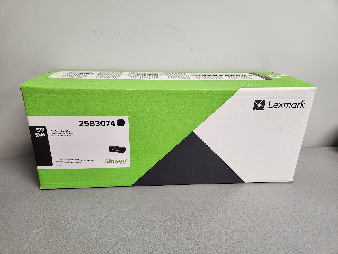 Lexmark 25B3074 M5255 M5270 XM5365 XM5370 Toner Cartridge (Black) in Retail Pack