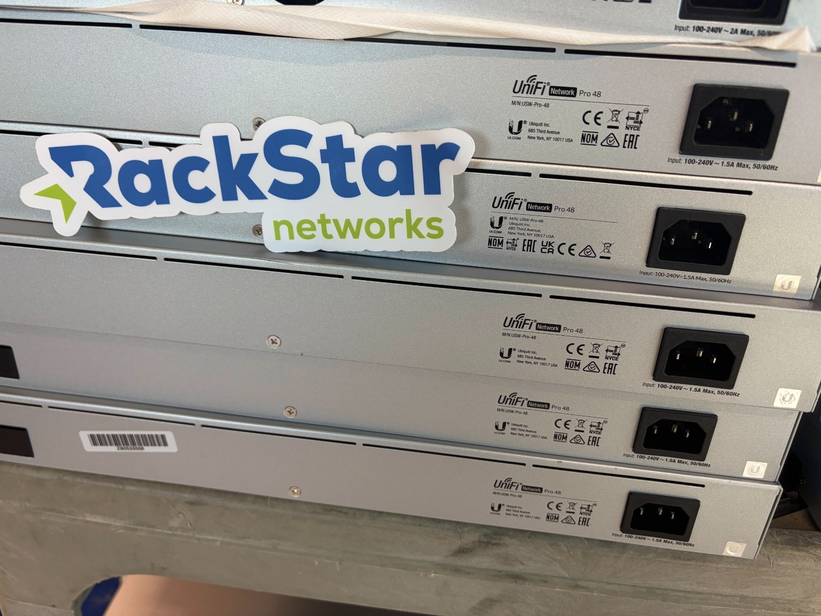 Ubiquiti UniFi Pro 48-Port Gigabit Network Switch USW-Pro-48 Rack +Rack Ears