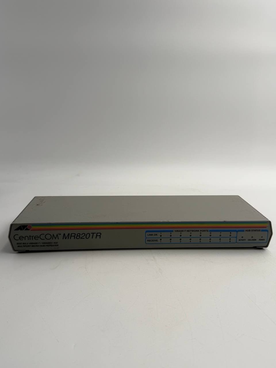 Allied Telesyn CentreCOM MR820TR 8-Port Ethernet Hub 10 Base-T