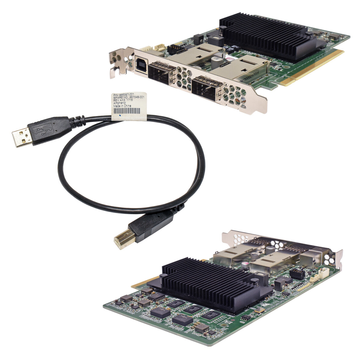 Microsoft HP Azure X930613-001 861309-001 FPGA 2-Port 40G Adapt + USB 867048-001