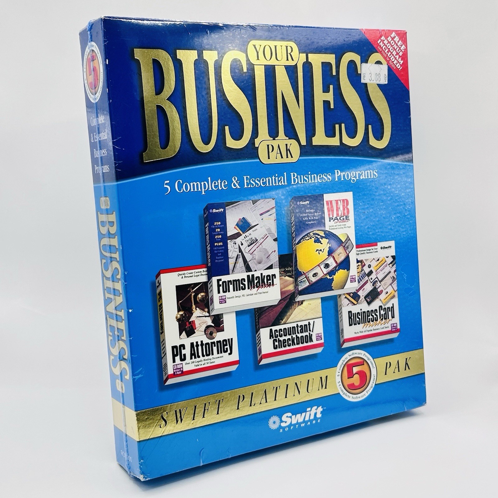 Vintage 2001 Swift Platinum 5 Pak Software Program "Your Business" CD-Rom ROM800