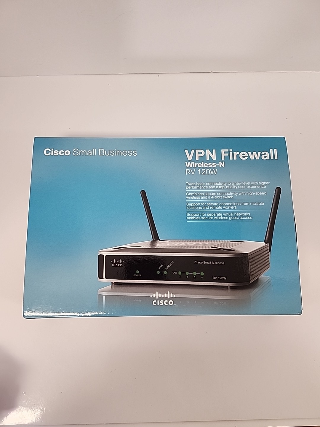 CISCO VPN FIREWALL - WIRELESS-N ROUTER  FOUR PORT  (  RV 120W )   802.11b/g/n