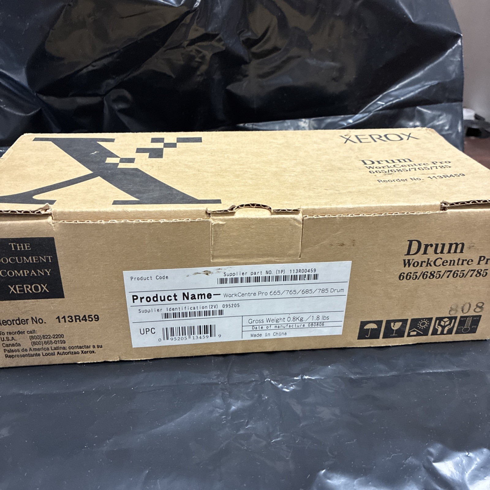 New Genuine  Xerox Drum Cartridge 113R459 For WorkCentre Pro 665 685 765 785 New