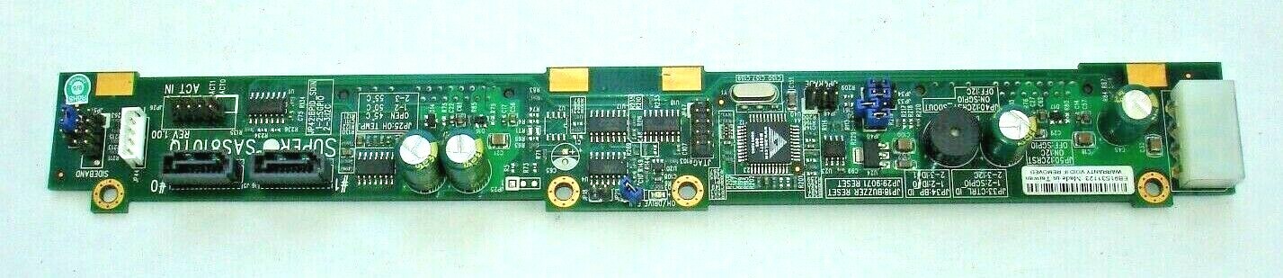 2 SUPER SAS810TQ REV. 1.00 USED BACKPLANE CIRCUIT BOARD