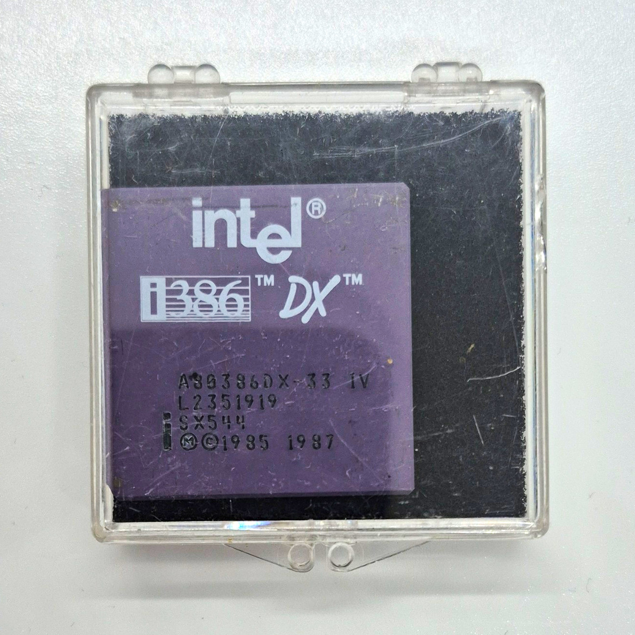 Intel i386 DX 33MHz CPU PGA 132 Socket A80386DX-33 IV Single-Core