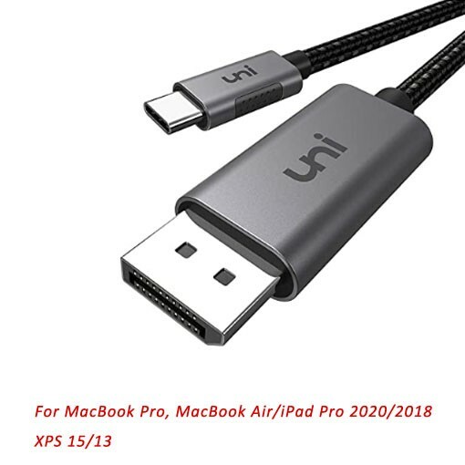 6 FT USB C to DisplayPort Cable for Home Office (4K@60Hz, 2K@165Hz)Thunderbolt 3