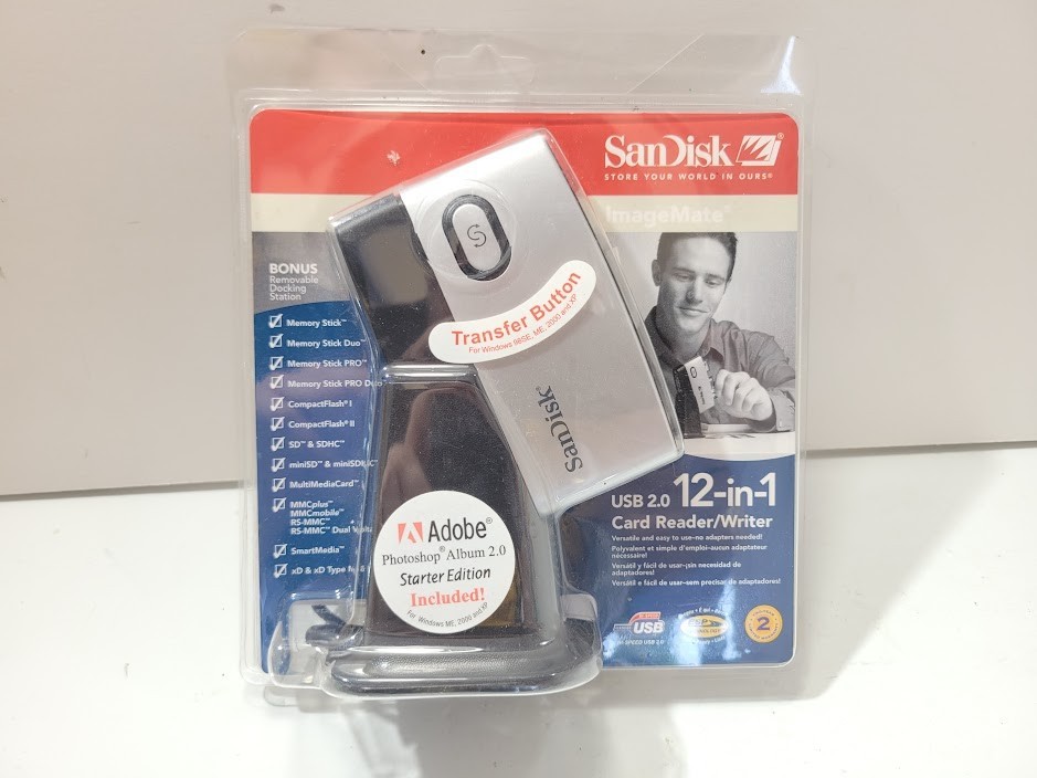 SanDisk ImageMate USB 2.0 12-in-1 Card Reader/Writer SDDR-89-A15 Adobe PhotoShop