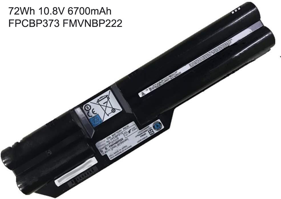 6Cell 72Wh 10.8V Battery for Fujitsu LifeBook T734 T732 T902 FMVNBP222 FPCBP373