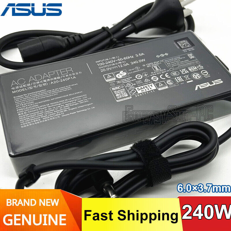 Original 20V 240W ADP-240EB C A20-240P1A Asus ROG ZEPHYRUS G16 Charger Adapter
