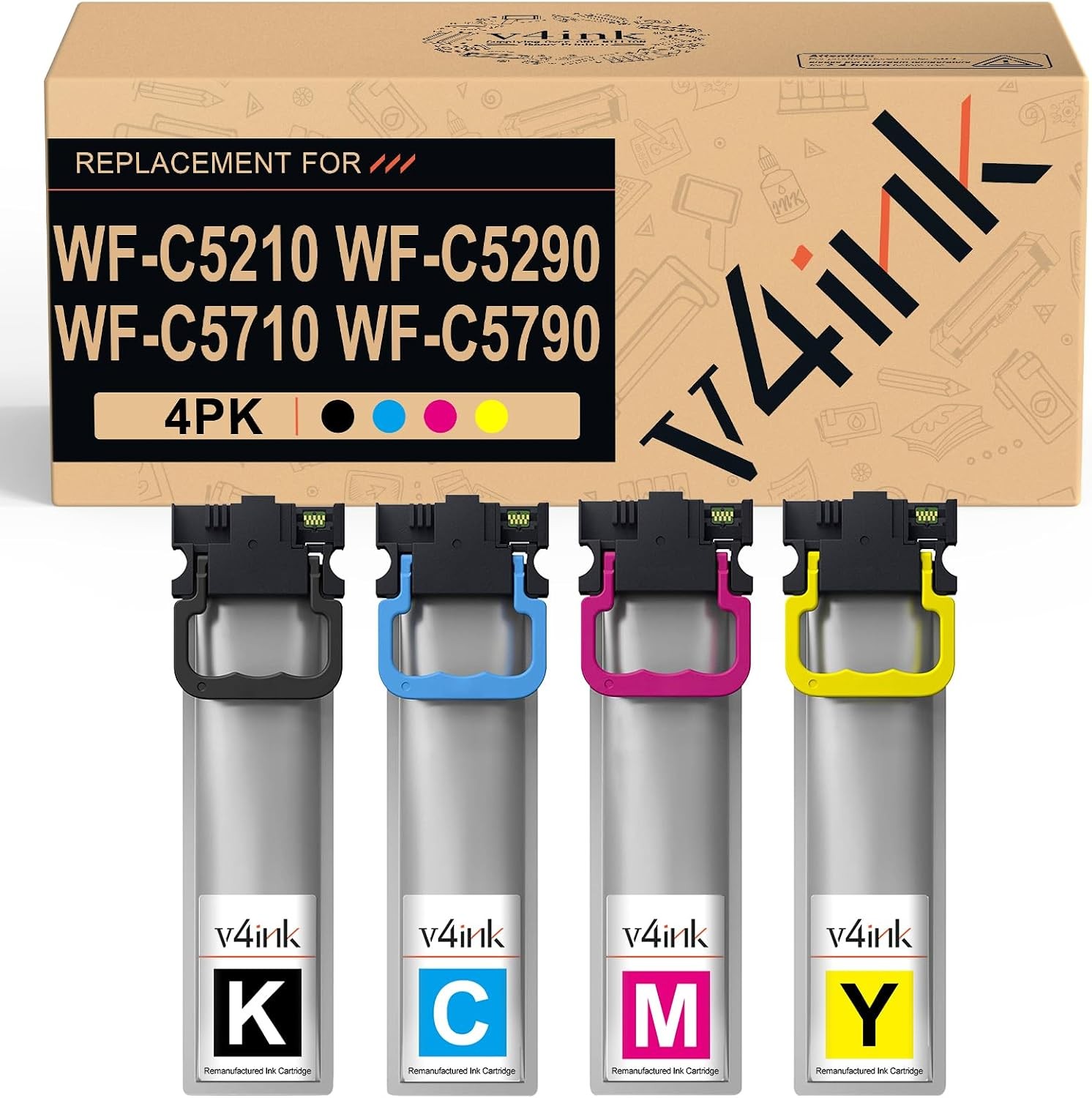 Ink Cartridge for Epson WorkForce Pro WF-C5210, WF-C5290, WF-C5710 & WF-C5790