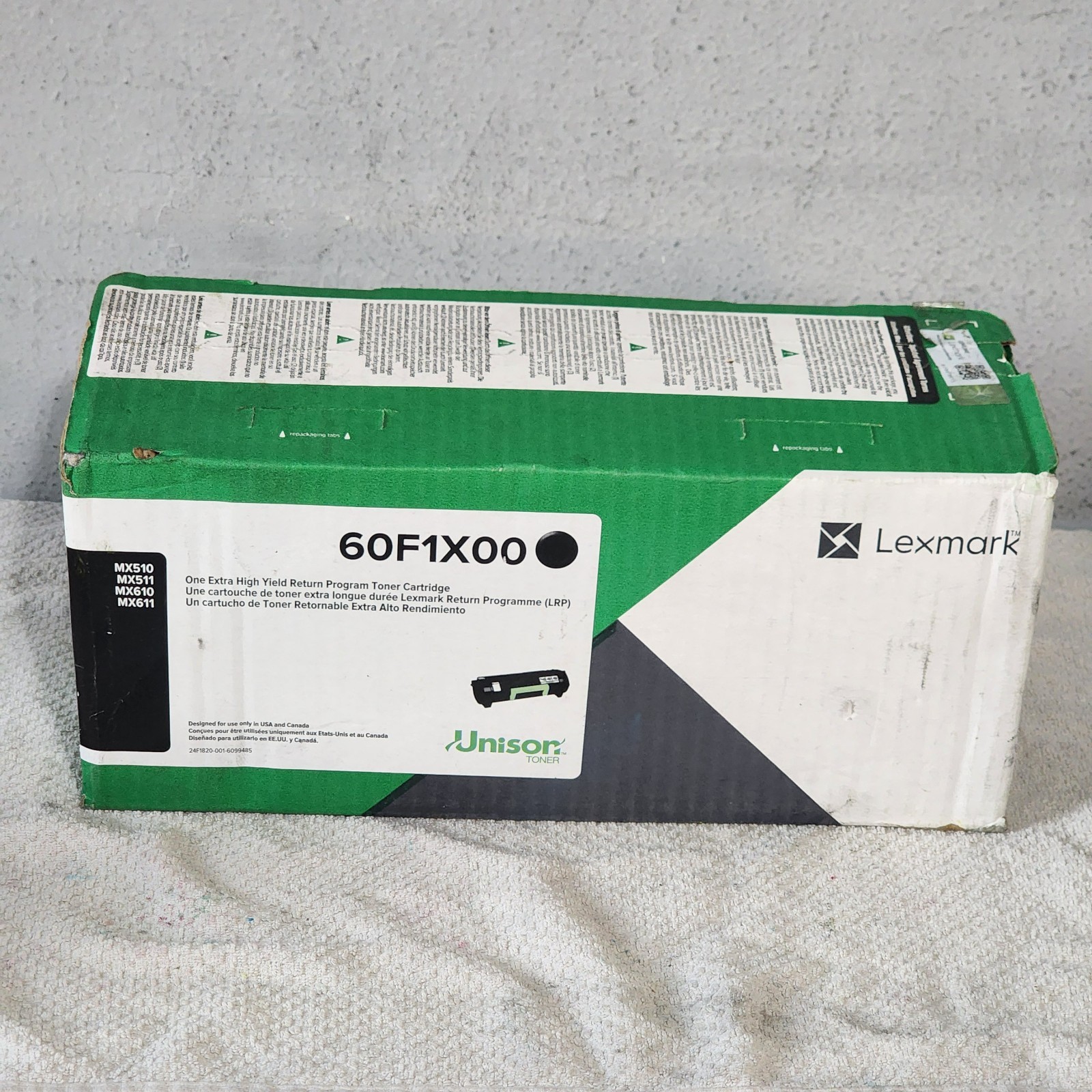 Lexmark 60F1X00 Black Extra High Yield Toner Cartridge Genuine New Sealed Box