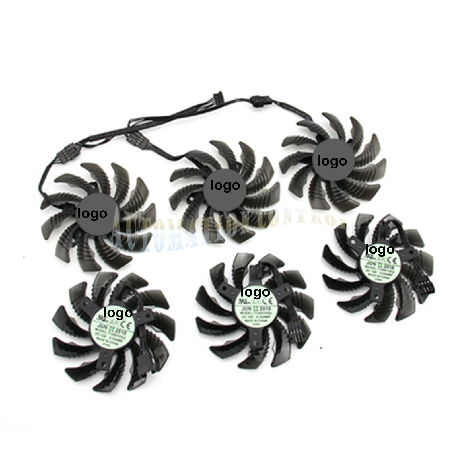 75mm T128010SU/PLD08010S12HH Cooling Fan For Gigabyte Graphics Video Card 4pin