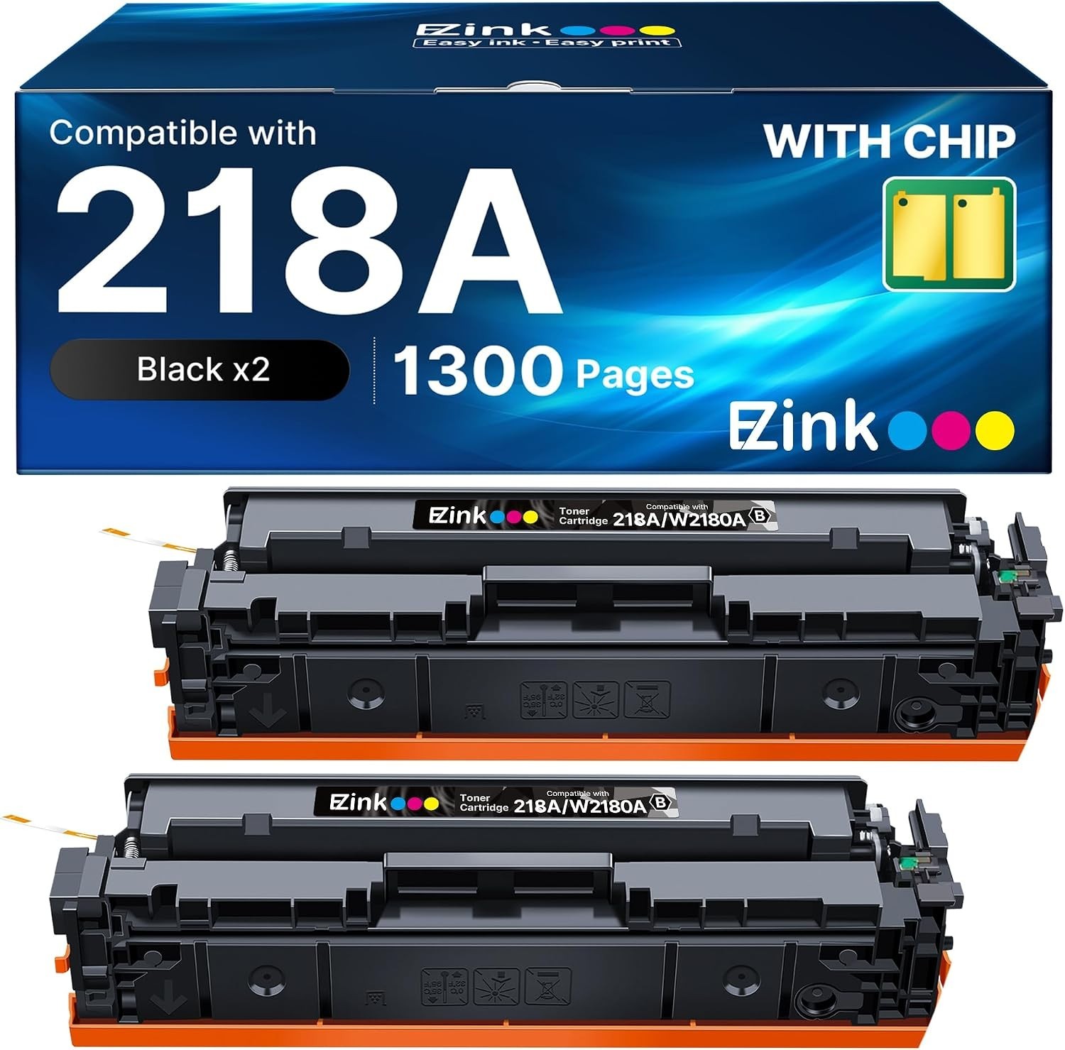 218A Black Toner Cartridges E-Z Ink CHIP Epson 212 XP-4100