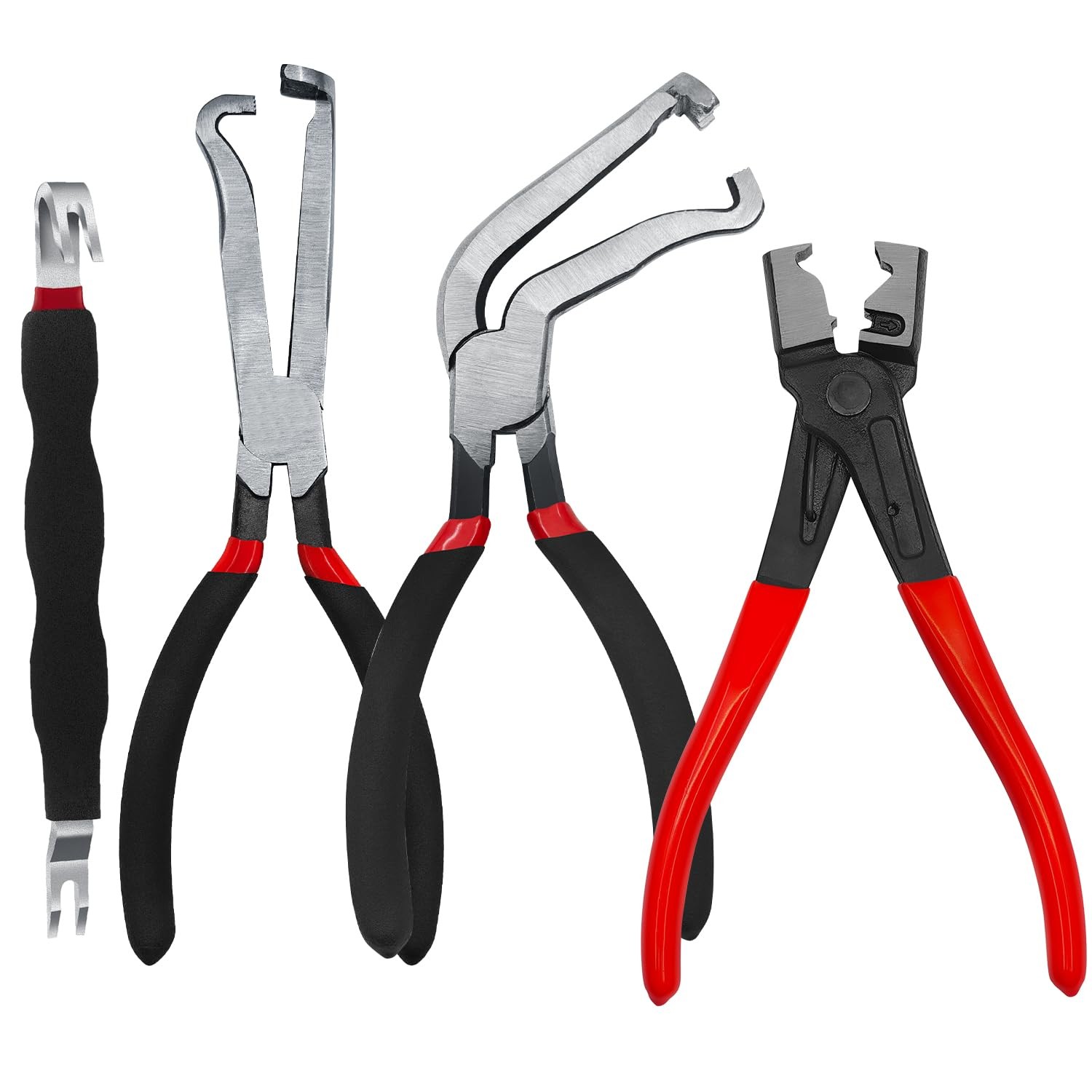 Electrical Disconnect Pliers Set 4PCS Black & Red Electrical Separator Tool