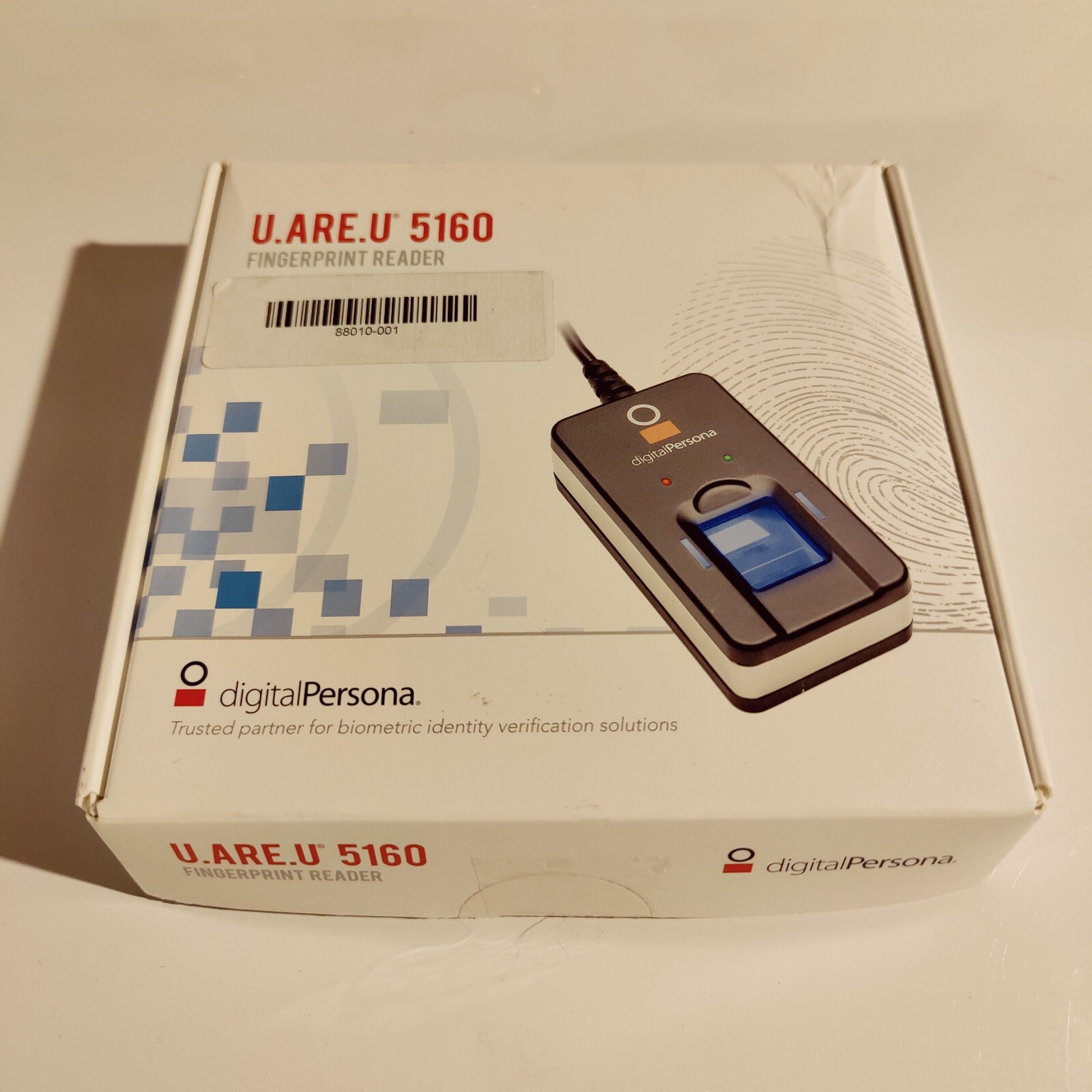 DigitalPersona USB Fingerprint ReaderScanner U.ARE.U5160 TestdWorking*Read Desc*