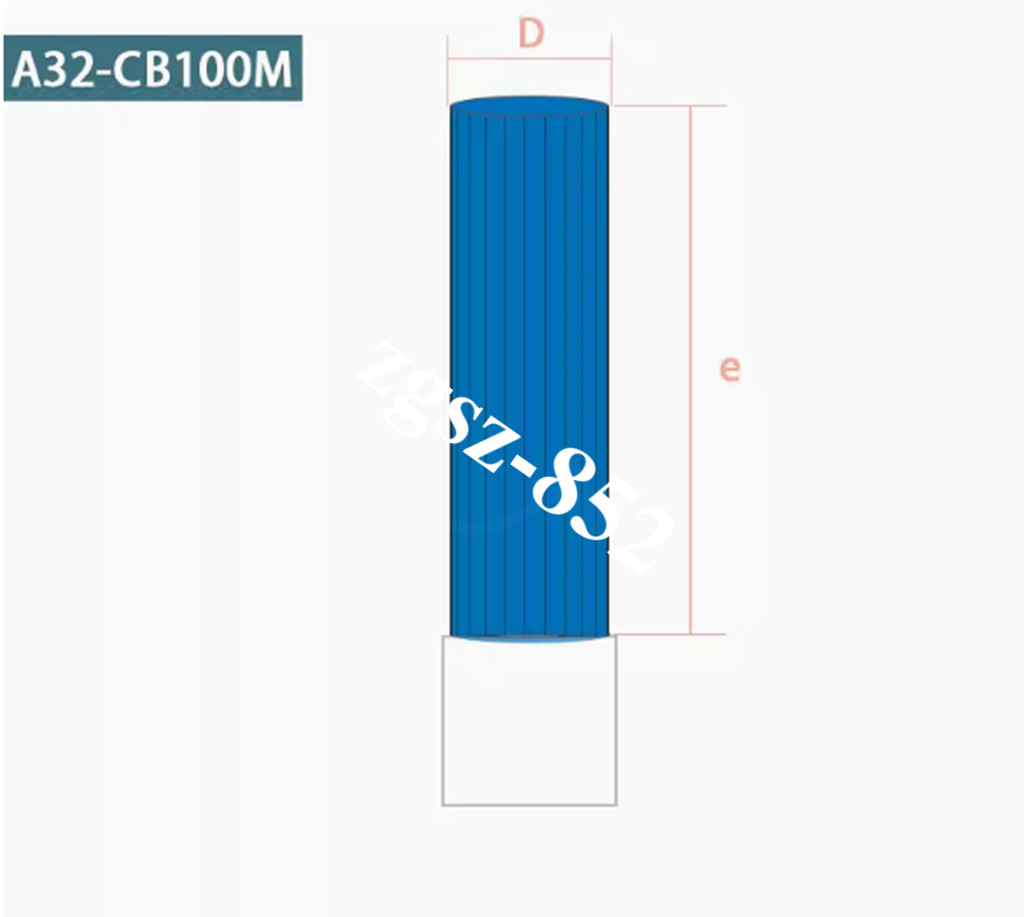 1PC ceramic fiber brush blue A32-CB100M diameter 100mm brush length 75mm