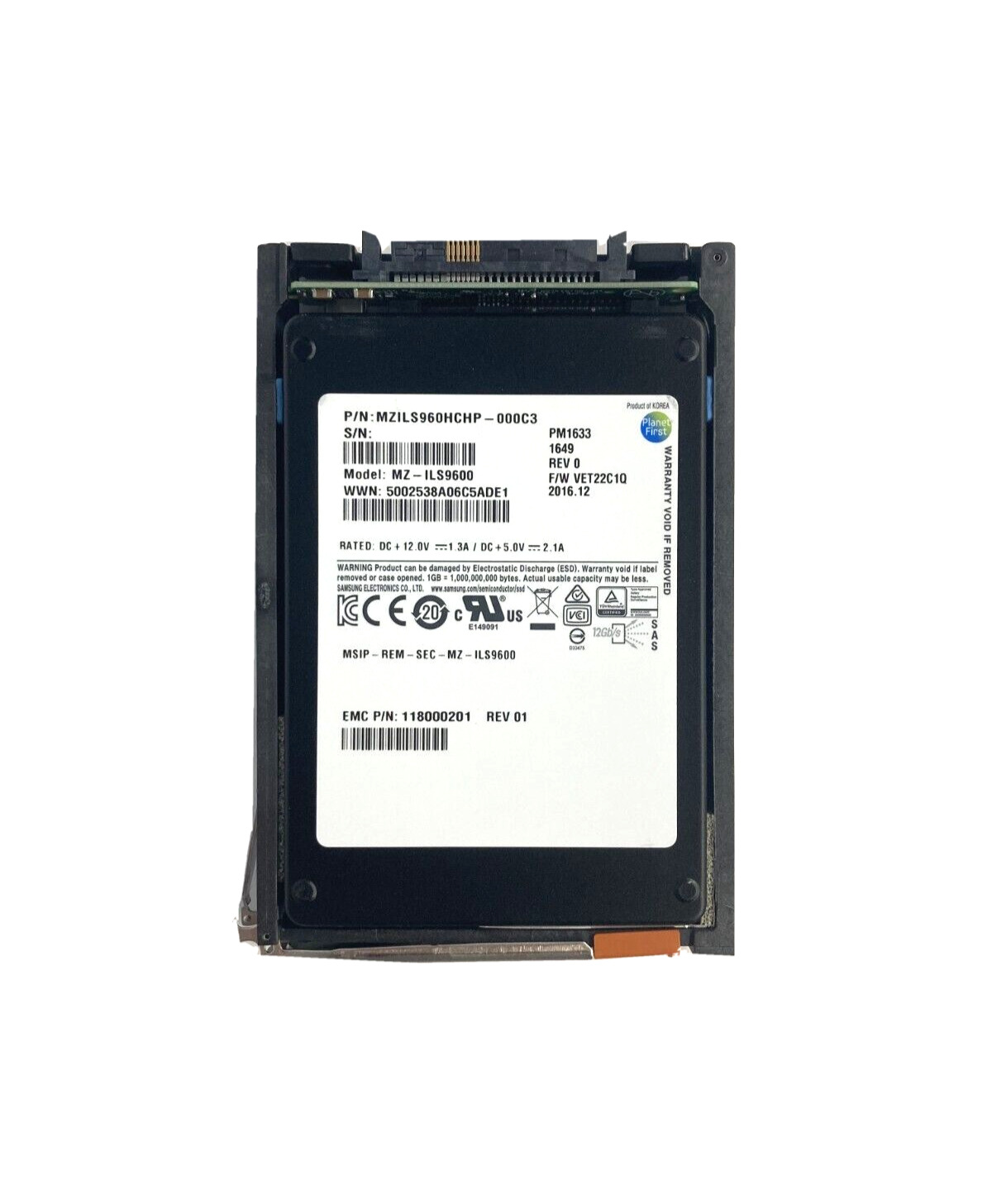 SAMSUNG MZ-ILS9600 SSD 960GB SAS 12Gb/s 2.5\