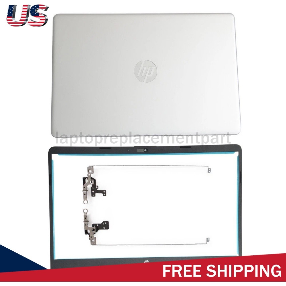 New LCD Back Cover + Bezel + Hinges For HP 15-DY 15-EF 15S-EQ 15S-FQ L63603-001