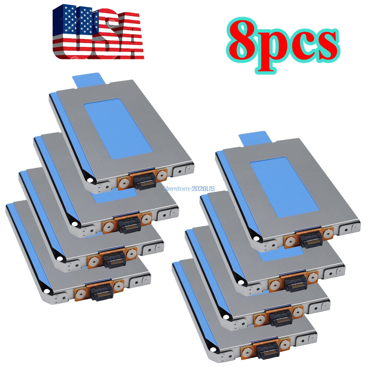 LOT OF 8 RUGGED LAPTOP HDD CADDY BRACKET FOR DELL LATITUDE 5404 5414 V2M50