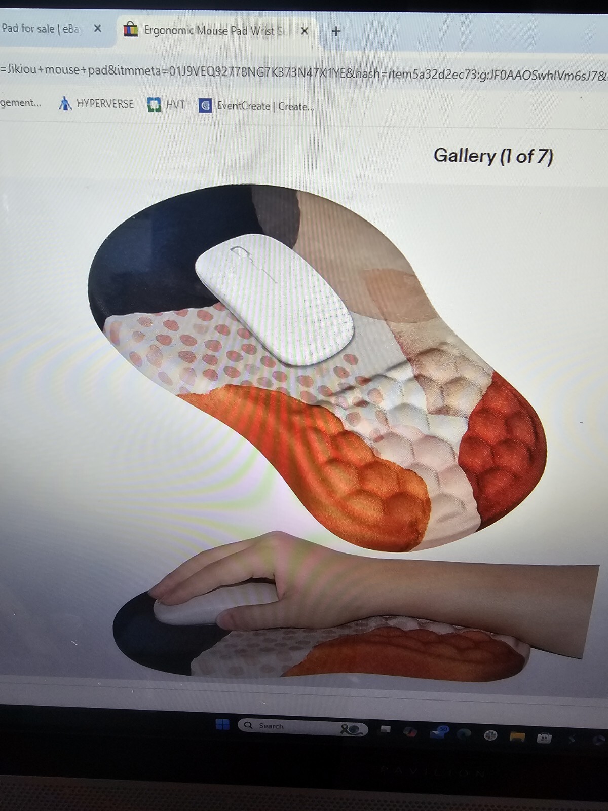 Jikiou Egronomic Mouse Pad Wrist Support