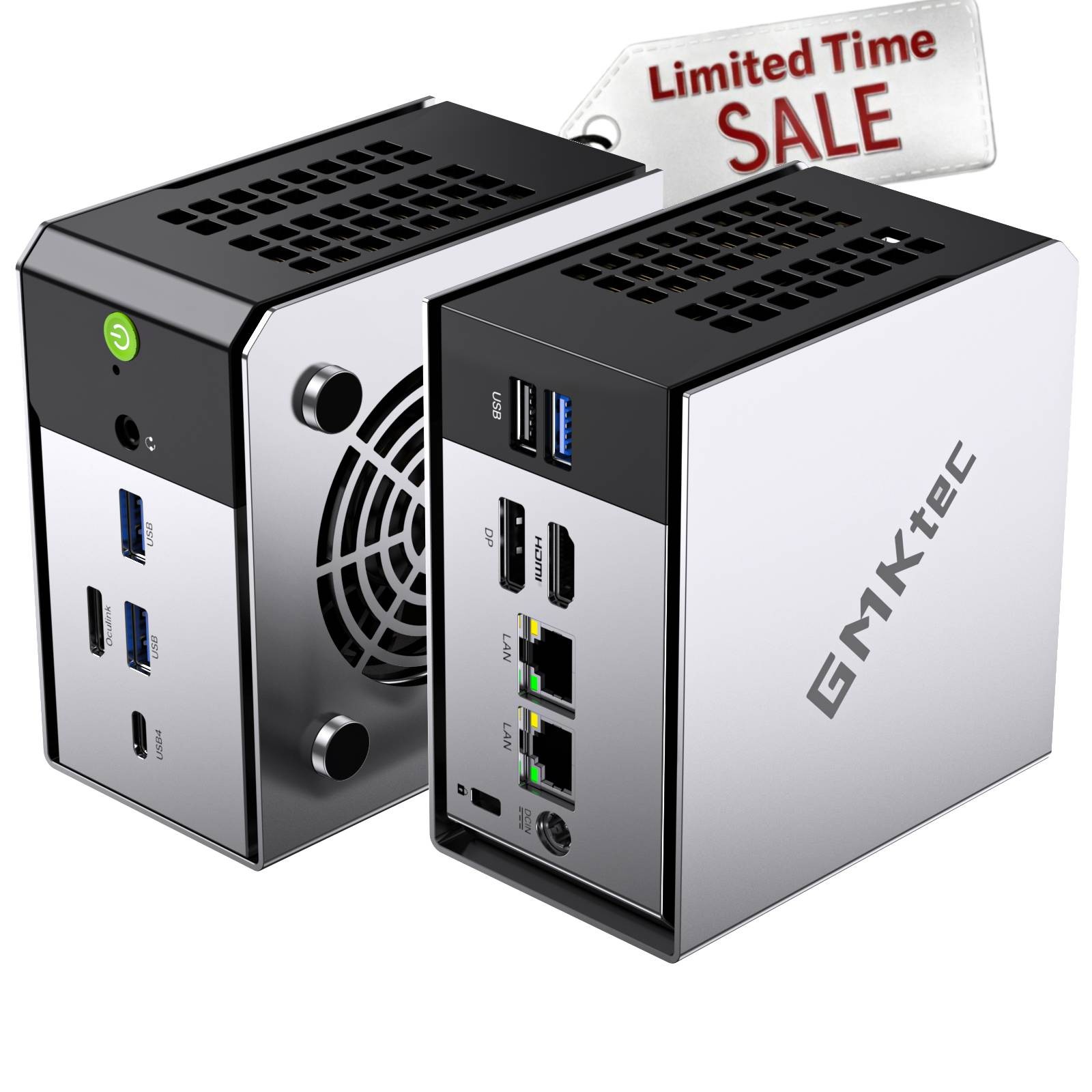 GMKtec M8 Mini Gaming PC AMD Ryzen 5 Pro 6650H Up to 4.5GHz 16GB RAM 512GB SSD