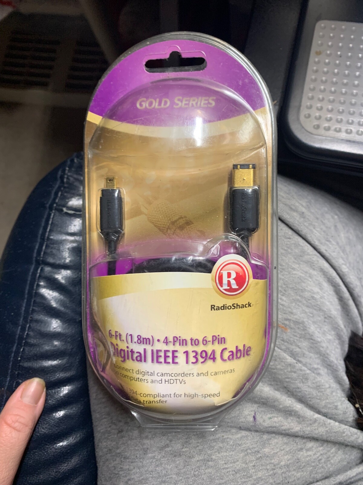 IEEE 1394 cable 6ft Gold Series RadioShack brand new unopened 