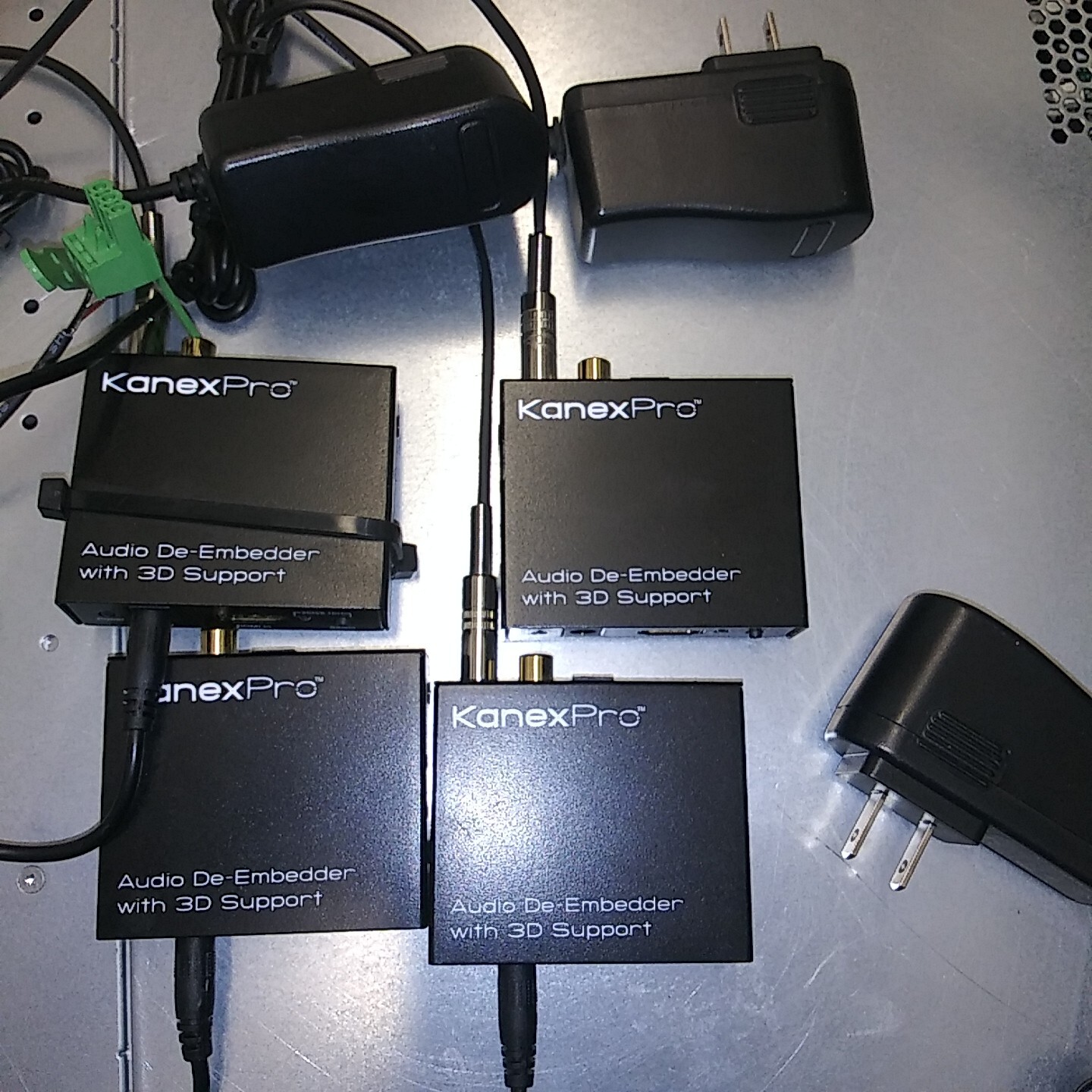 Lot of 4 /  KANEX PRO HAECOAX KanexPro Audio De-Embedder 3D  HDMI IN/HDMI OUT