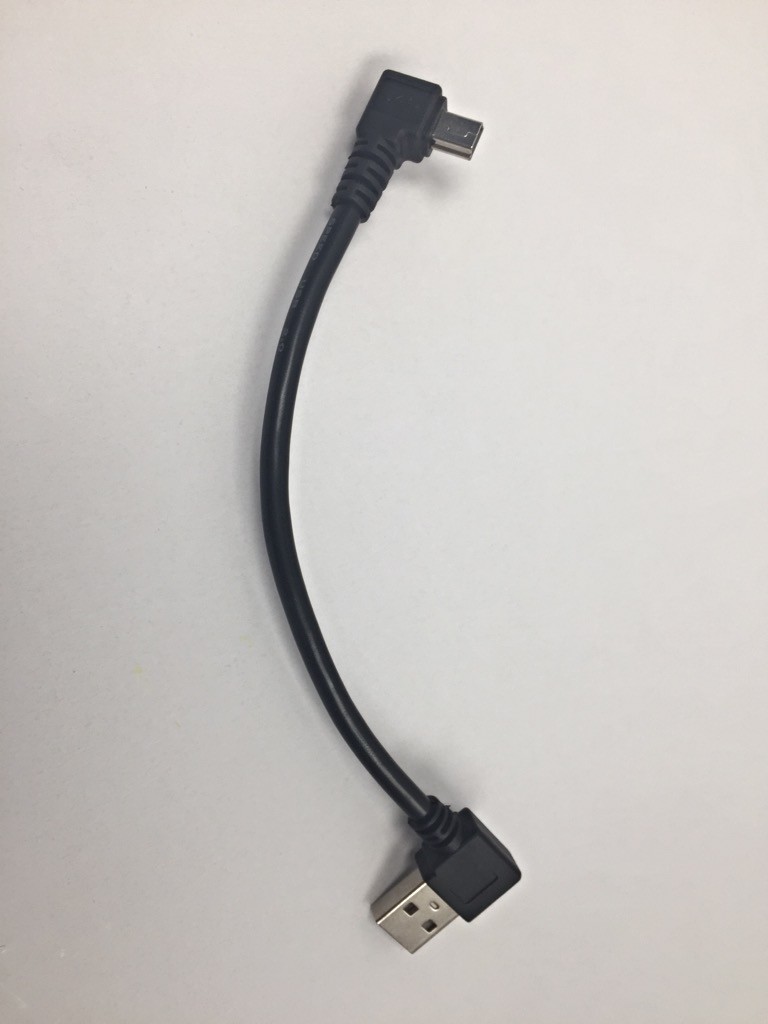 6" Right angled USB Cable - A to Right Angle Mini...Lot of 2...FREE SHIPPING