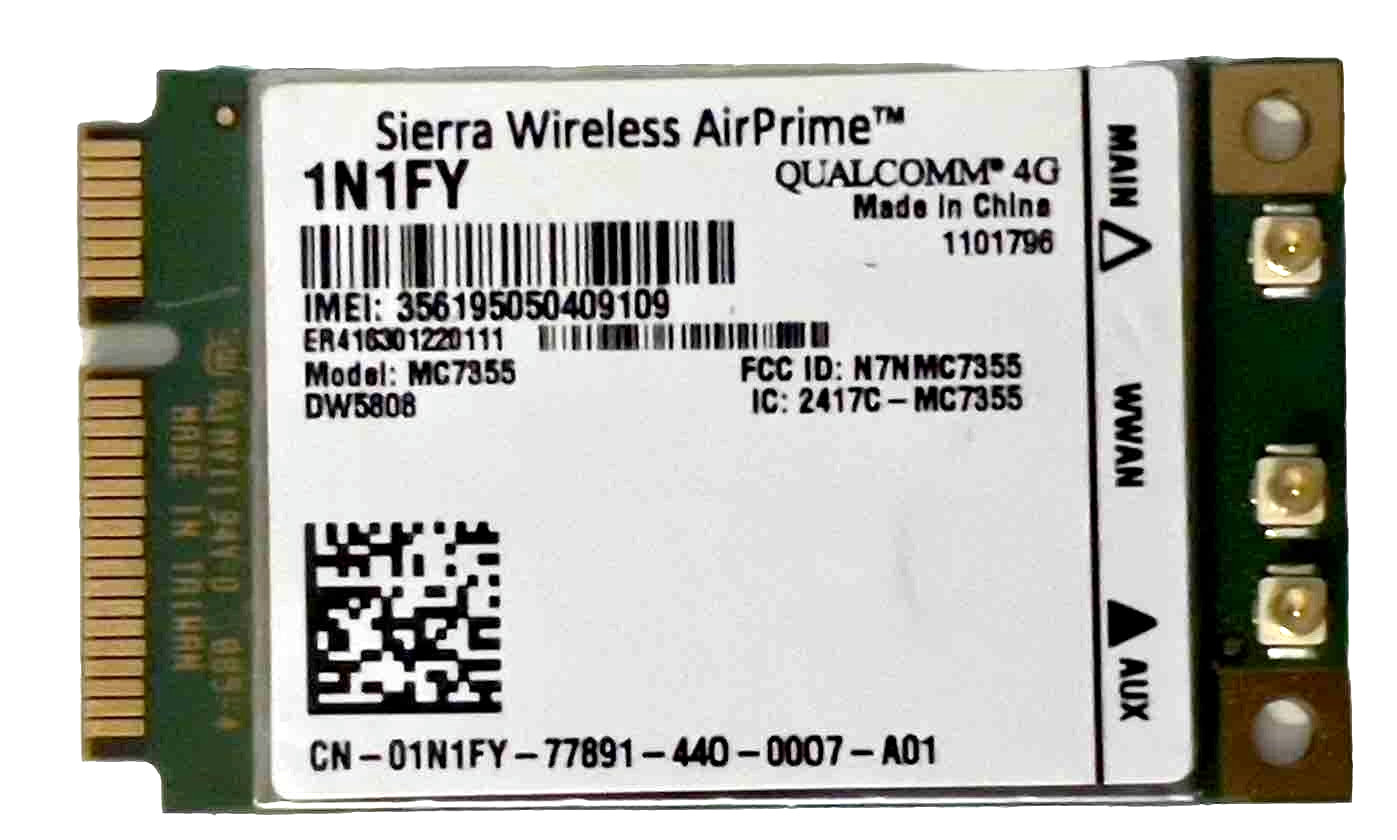 Sierra Wireless Airprime MC7355 QUALCOMM 4G WWAN/GPS DW5808