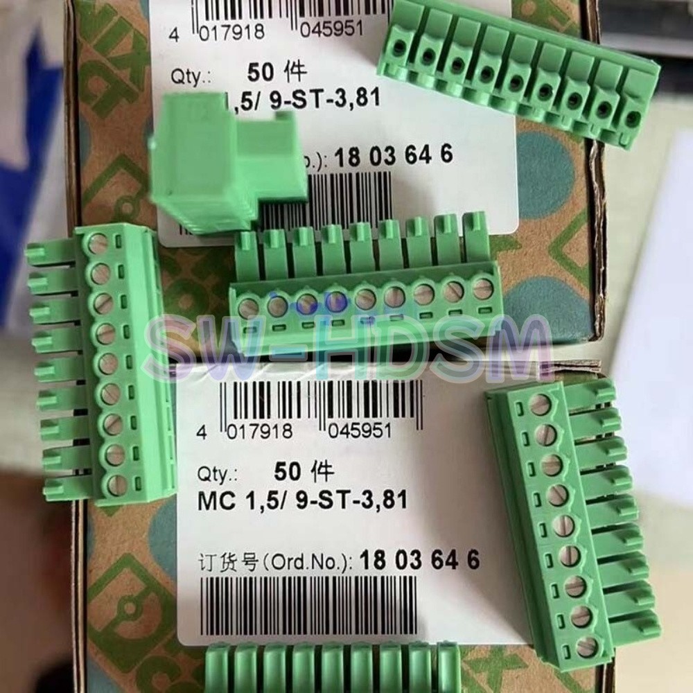 50PCS/Box For Phoenix Contact MC1.5/9-ST-3.81 Connector 1803646 Spacing 3.81mm