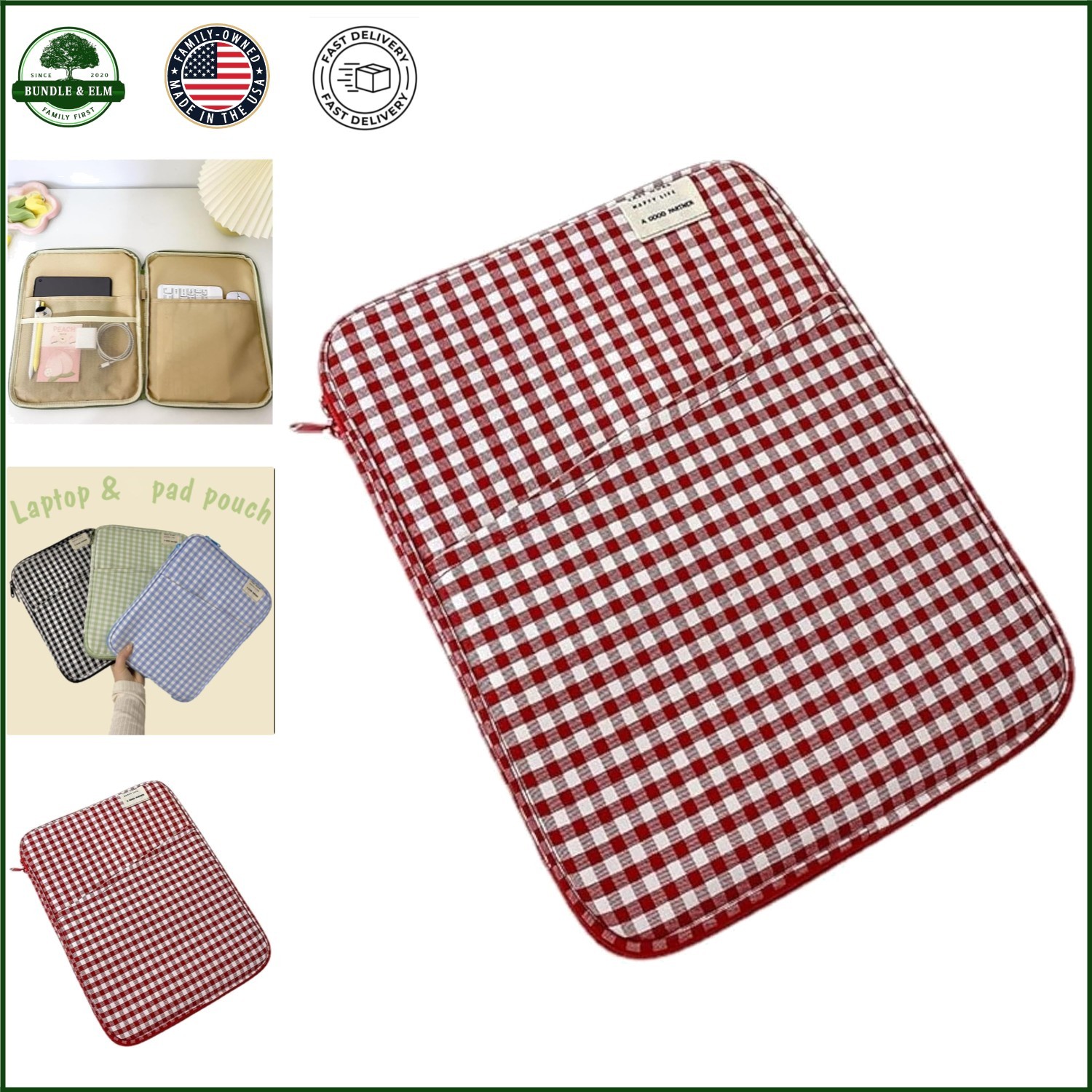 Padded Laptop Sleeve for 11-13 Inch Devices, Dust Resistant & Soft Case