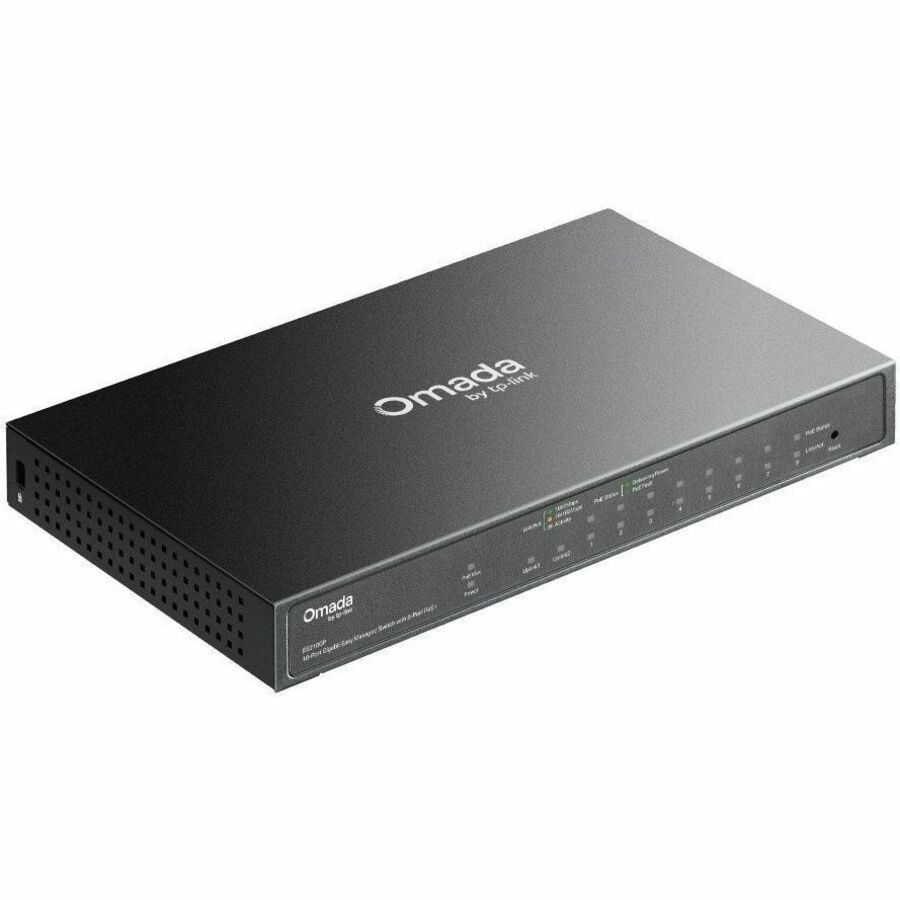 TP Link ES210GP 10-Port Gigabit Managed Switch w/ 8 PoE+ Ports