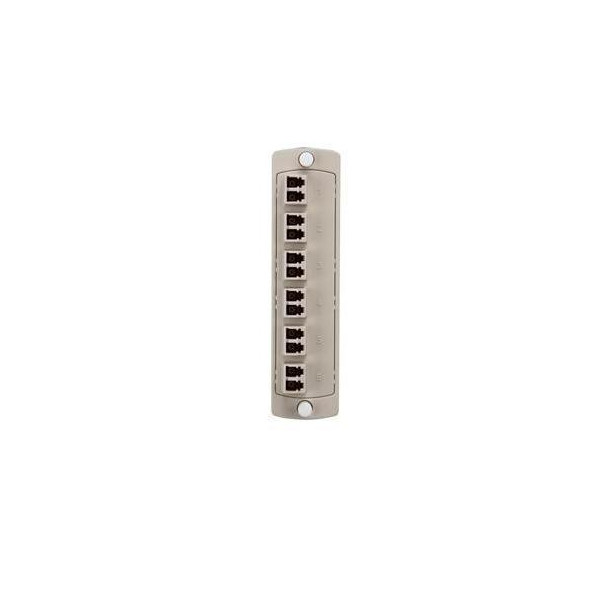 Leviton 5F100-2IL Multimode OM1 12-Fiber LC Duplex Plate Rack/Wall Mount