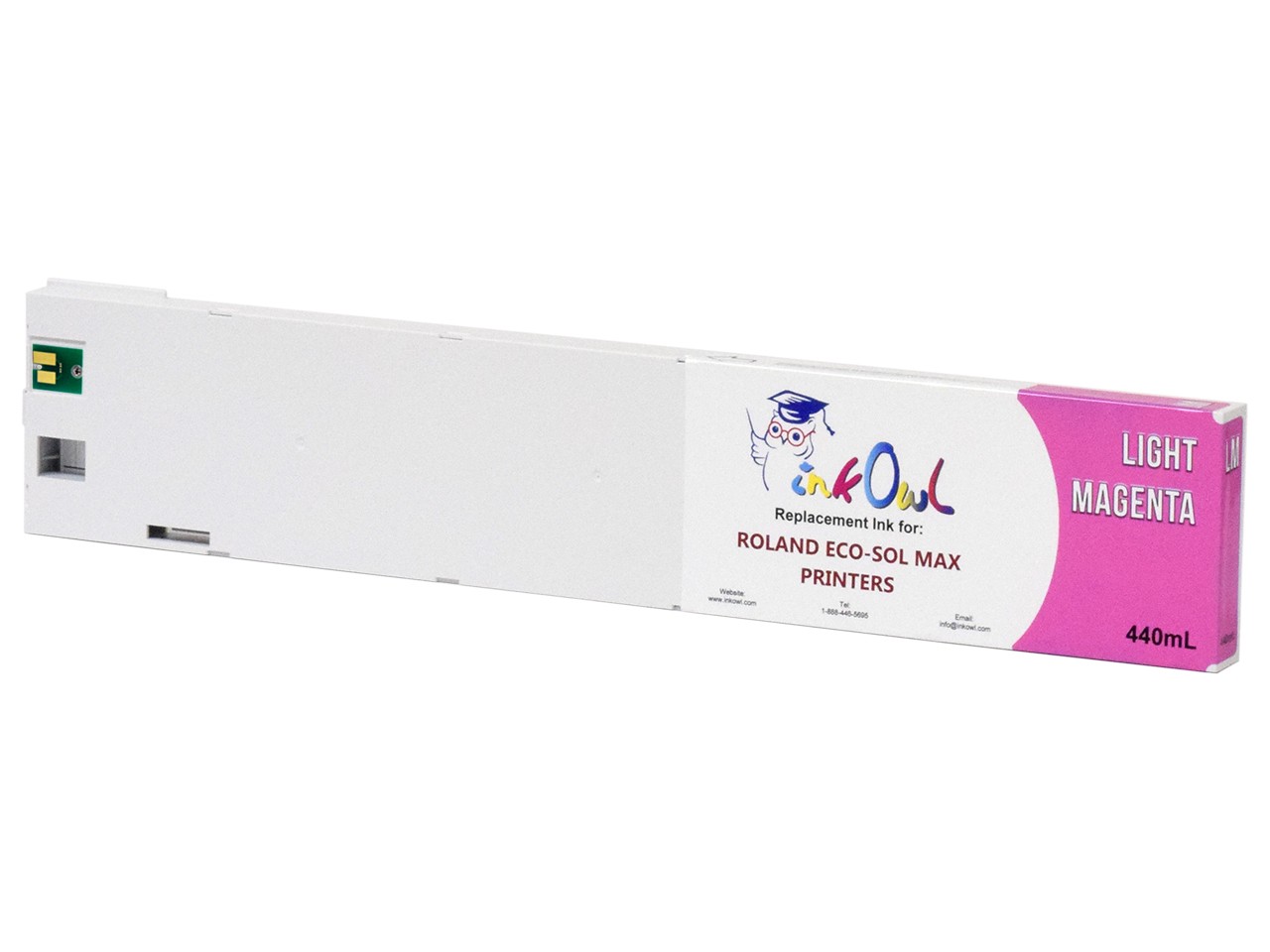 440ml InkOwl LIGHT MAGENTA Compatible Cartridge Roland ECO-SOL MAX (ESL3-4LM)
