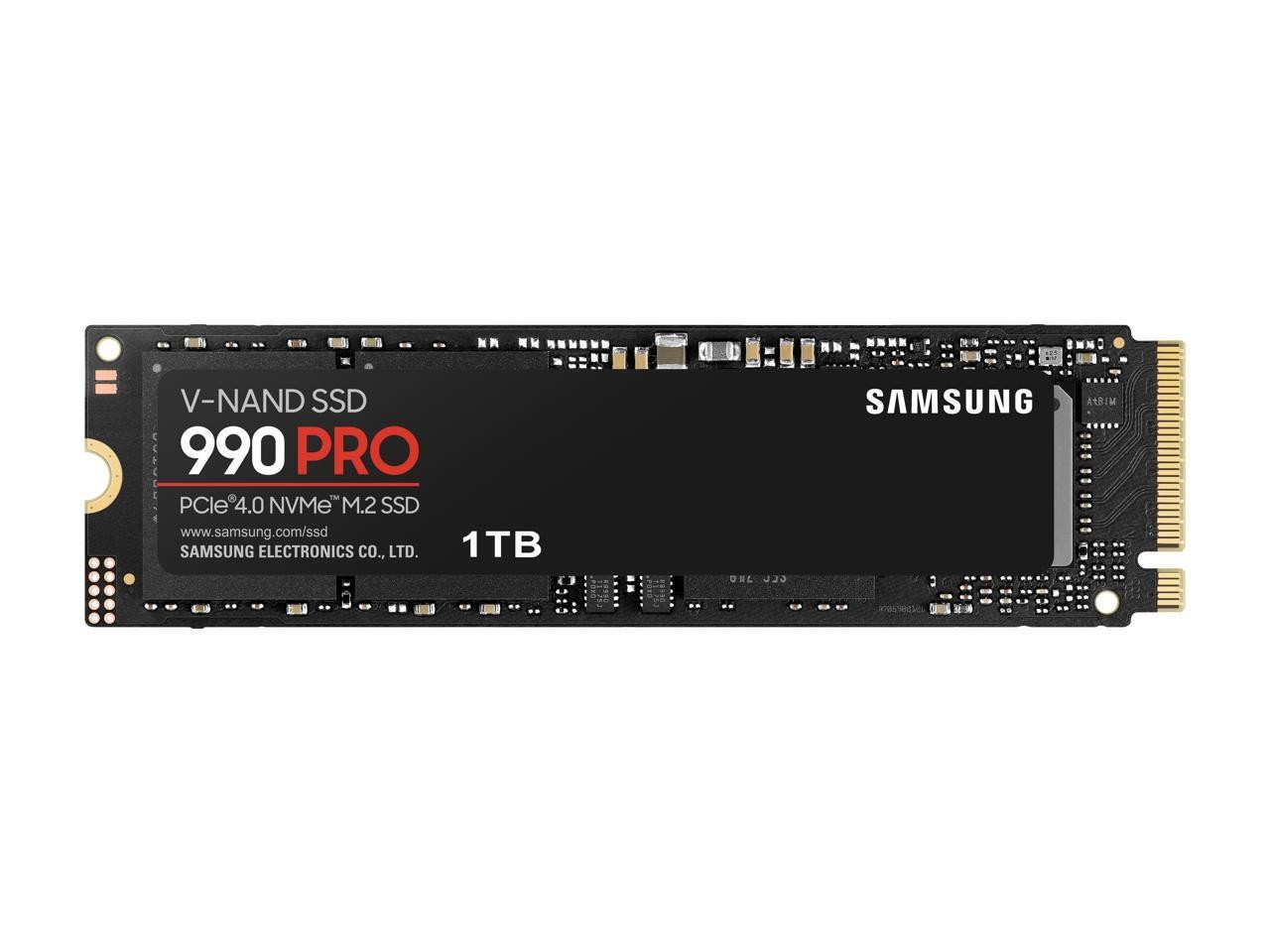 SAMSUNG 990 PRO SSD 1TB PCIe 4.0 M.2 2280 Internal Solid State Hard Drive, Seq.