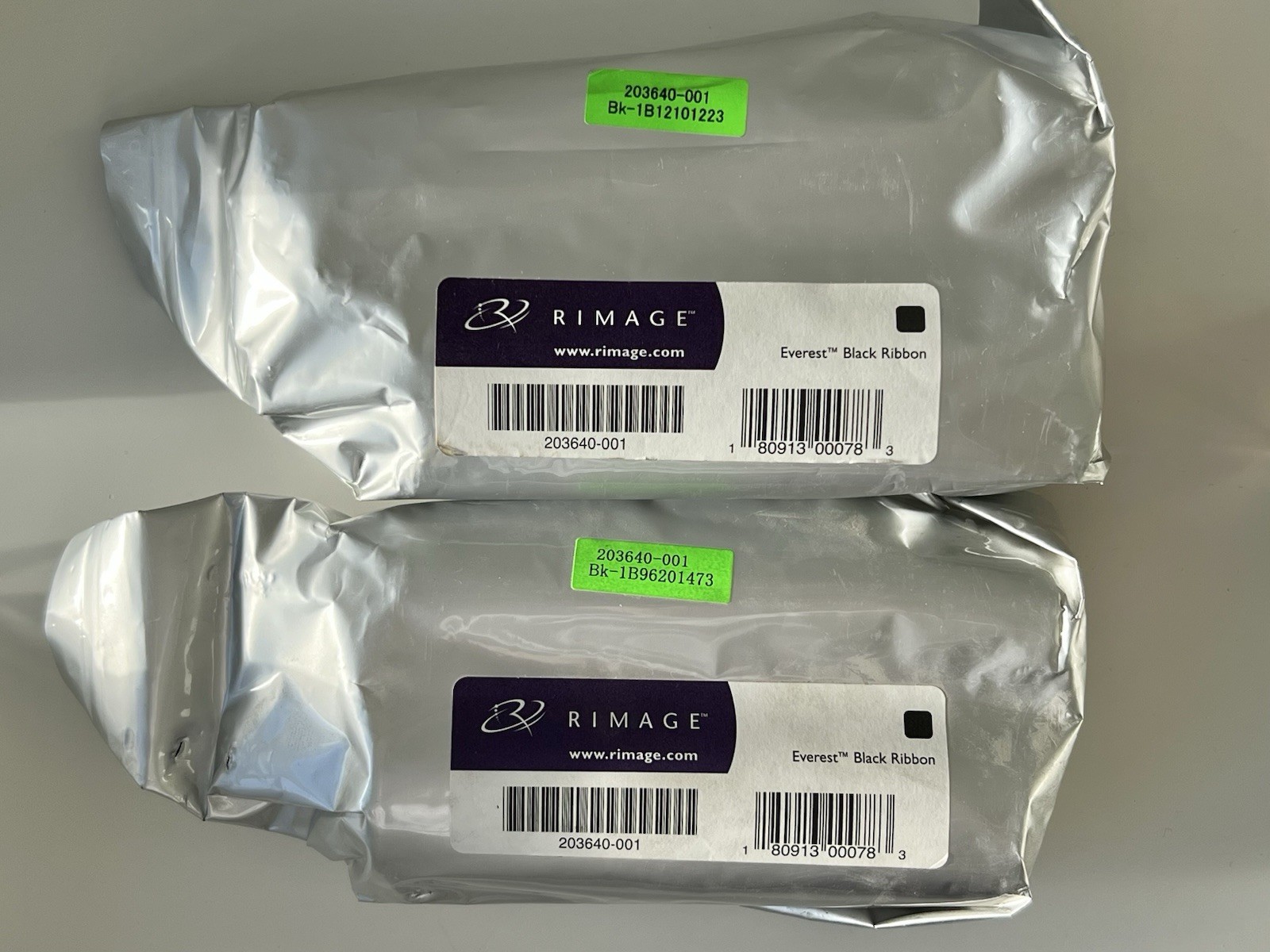Rimage Everest I/II/III Black Ribbon Set x2 203640-001 SEALED